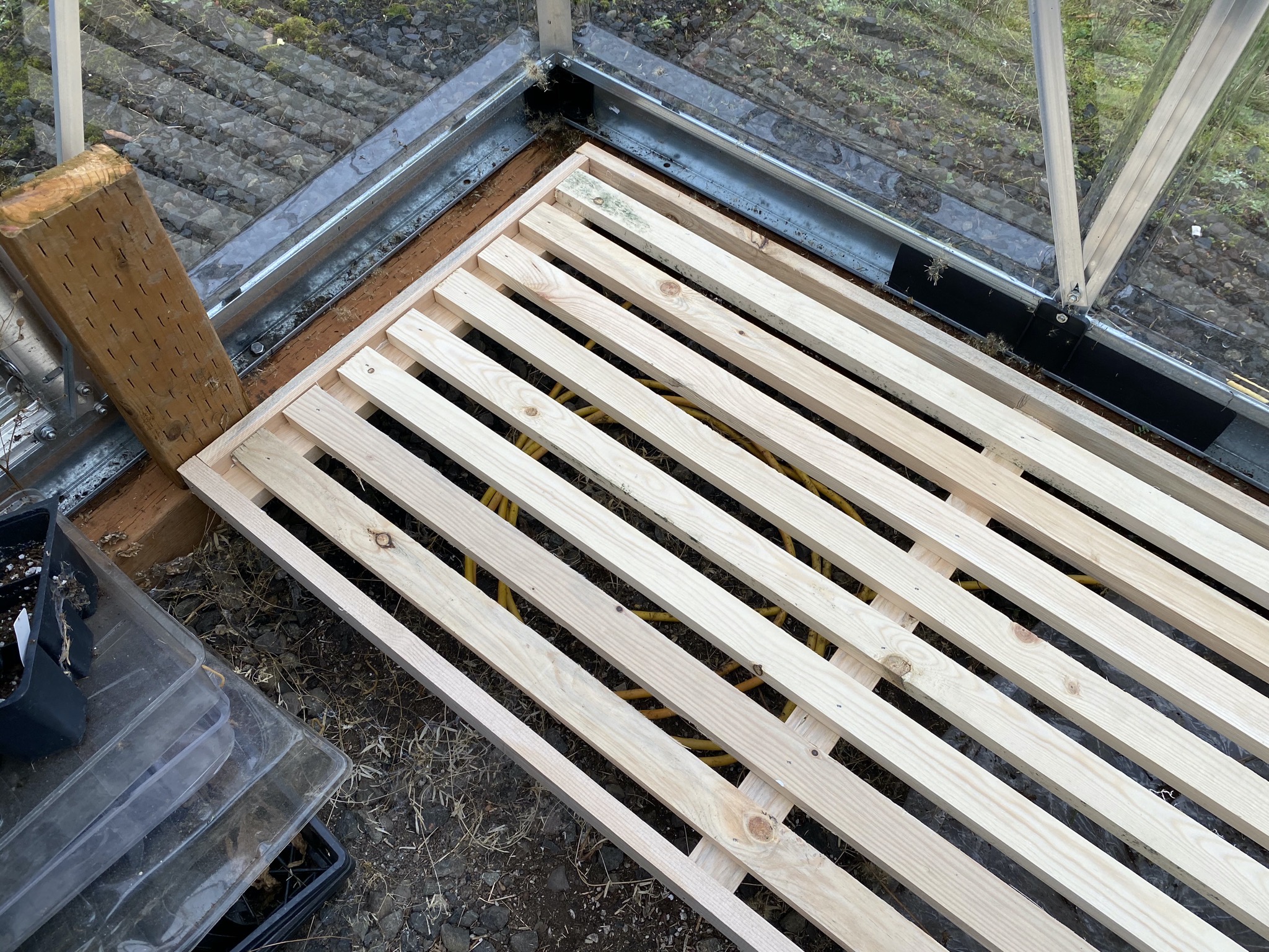 Building Greenhouse Shelving Back, How To Build Greenhouse Shelving